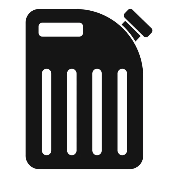 Plastic canister icon, simple style — Stock Vector