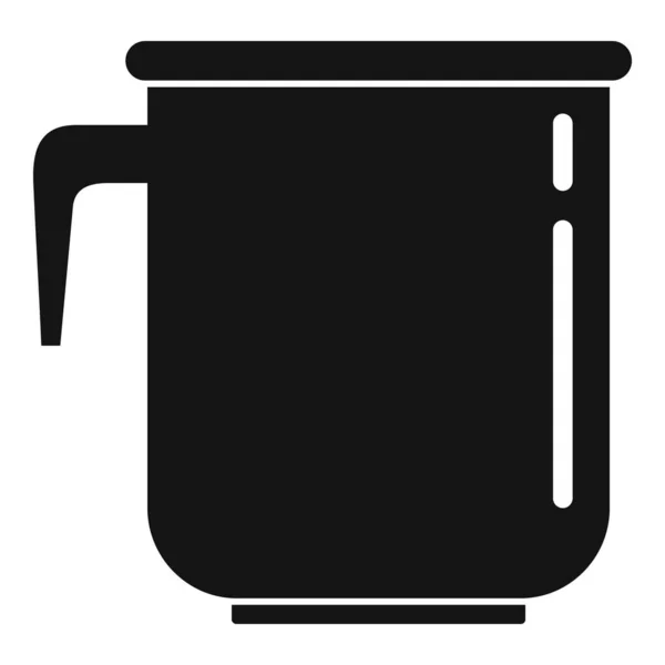 Plastic thermo cup icon, simple style — Stok Vektör