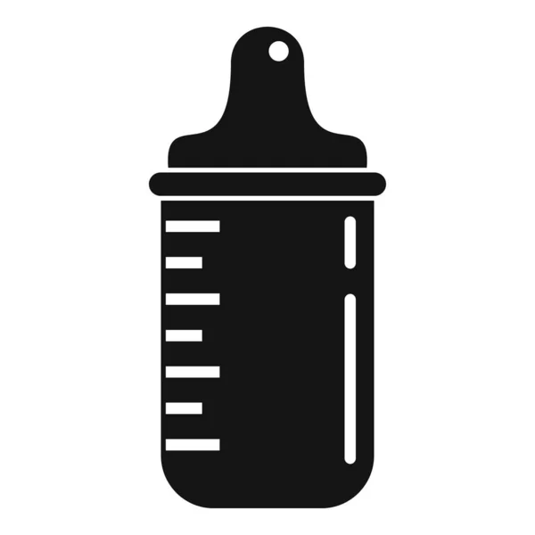 Baby fles pictogram, eenvoudige stijl — Stockvector