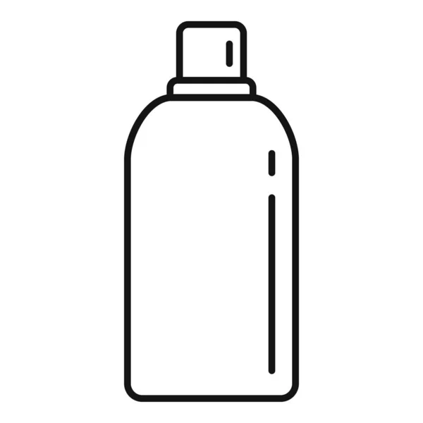 Plastic toilet cleaner bottle icon, outline style — Stock vektor