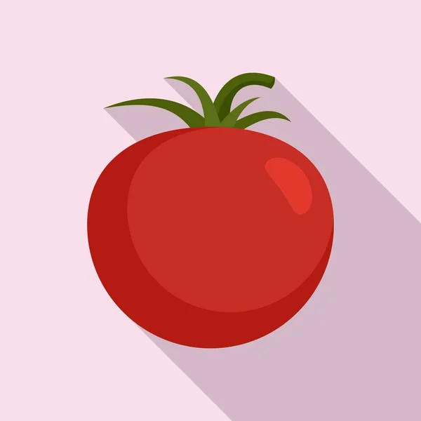 Cherry tomato icon, flat style — Stockový vektor