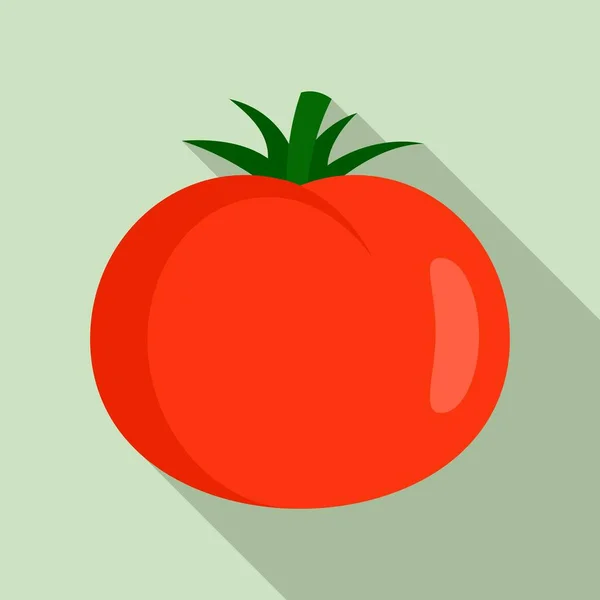 Sweet tomato icon, flat style — Stockový vektor