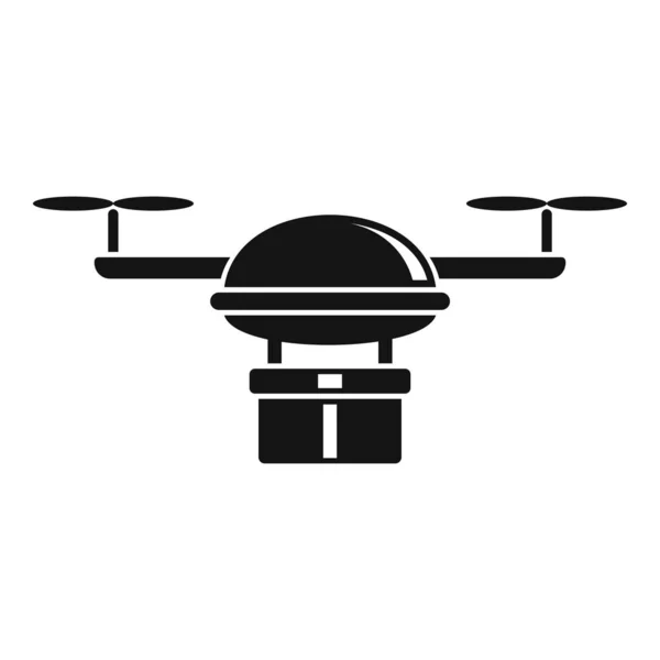 Phone drone delivery icon, simple style — Stockvector