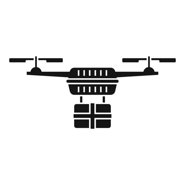 Ícone de entrega expresso drone, estilo simples — Vetor de Stock