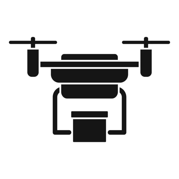 Box drone delivery icon, simple style — Stockový vektor
