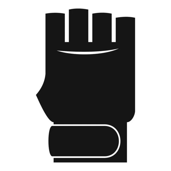 Mma guantes icono, estilo simple — Vector de stock