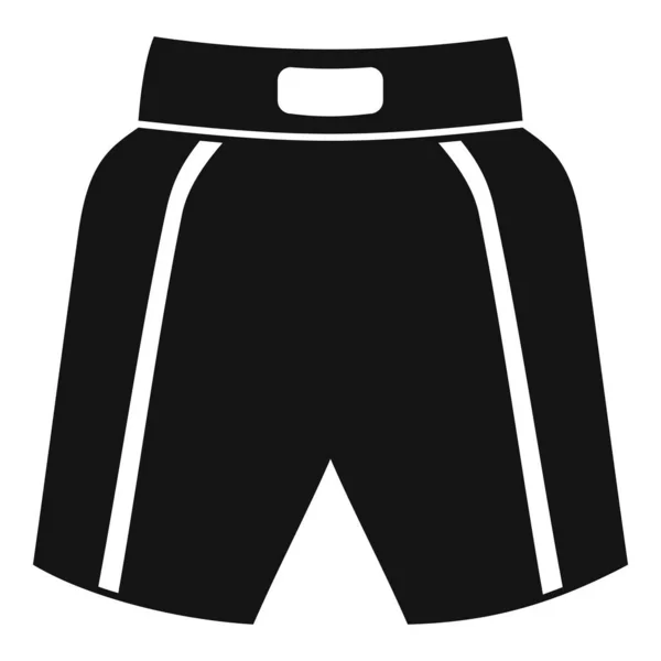 Boxe icona pantaloncini, stile semplice — Vettoriale Stock
