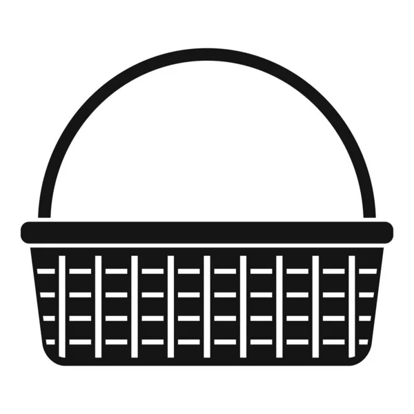 Market wicker icon, simple style — Stockvector