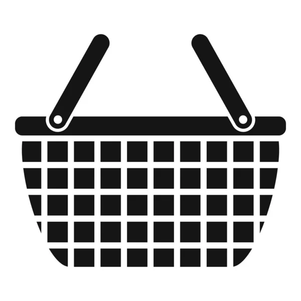 Traditional wicker icon, simple style — Wektor stockowy