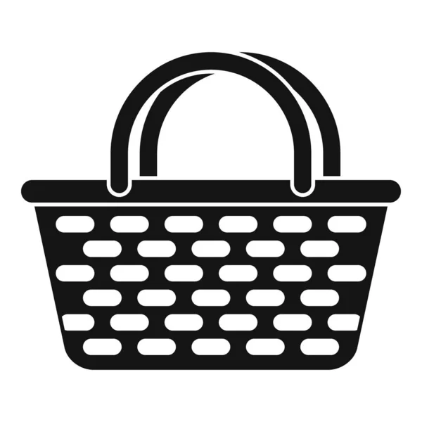 Easter wicker icon, simple style — 스톡 벡터