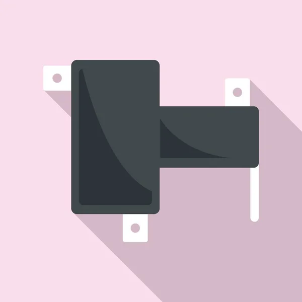 Broken phone piece icon, flat style — 图库矢量图片