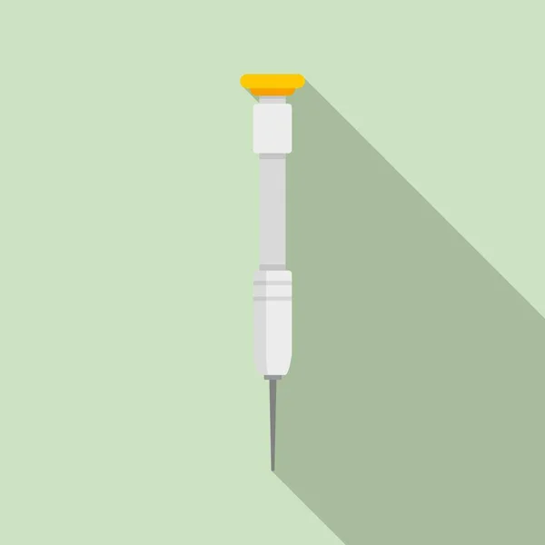Small phone screwdriver icon, flat style — ストックベクタ