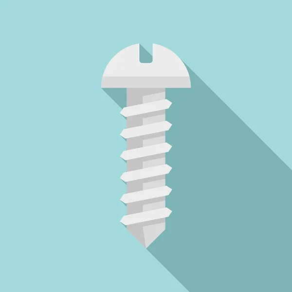 Phone screw icon, flat style — Stockvector