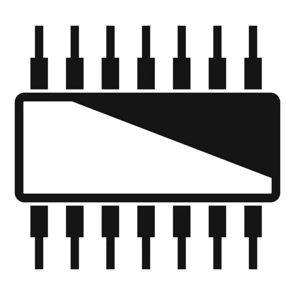 Icône de transistor téléphonique, style simple — Image vectorielle