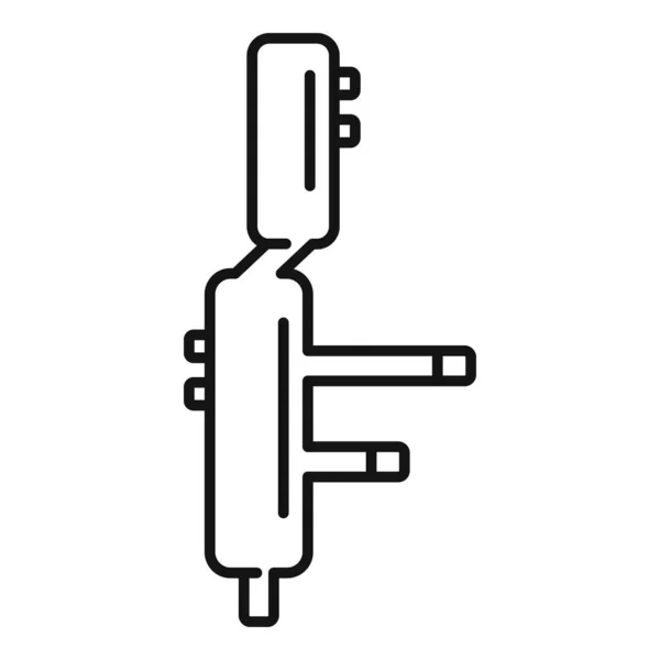 Phone repair piece icon, outline style — Stockový vektor