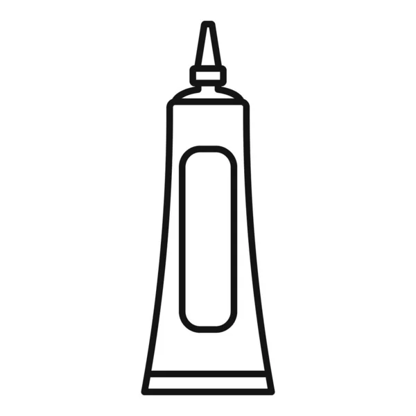 Glue tube icon, outline style — Stockový vektor