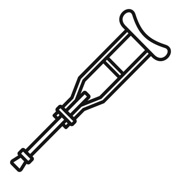 Krücken-Symbol, Umrissstil — Stockvektor