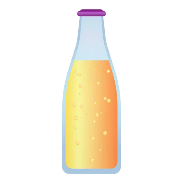 Smoothie bottle icon, cartoon style — Stock vektor