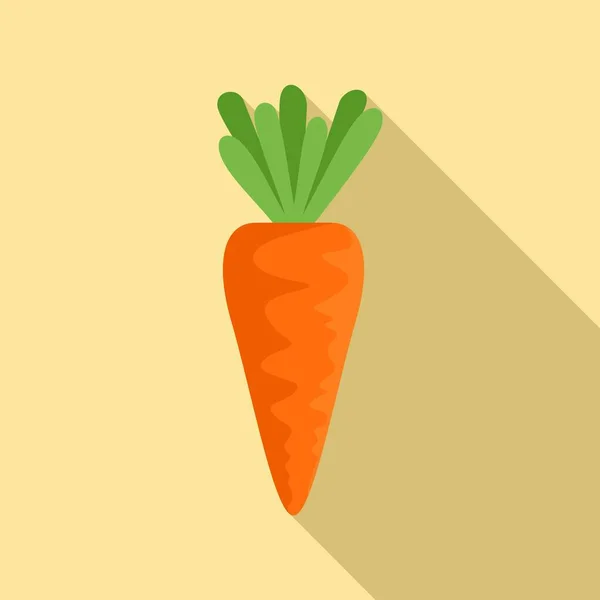 Disintossicazione icona carota, stile piatto — Vettoriale Stock
