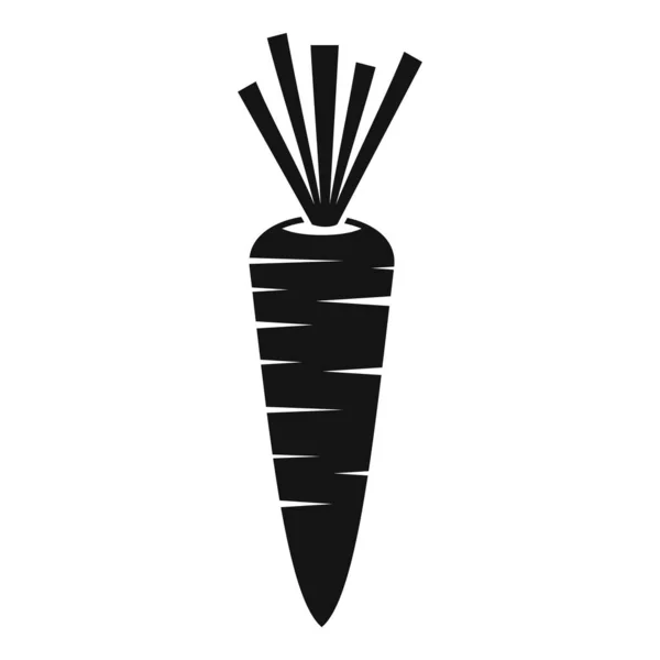 Icône de carotte aux légumes, style simple — Image vectorielle