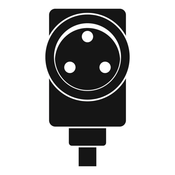 Icono de toma de corriente, estilo simple — Archivo Imágenes Vectoriales