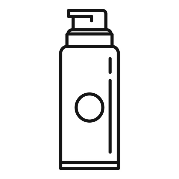 Barber shaving foam icon, outline style — Stock Vector
