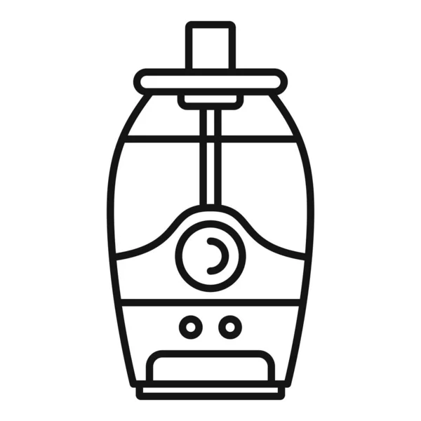 Icono purificador de aire climático, estilo de contorno — Vector de stock