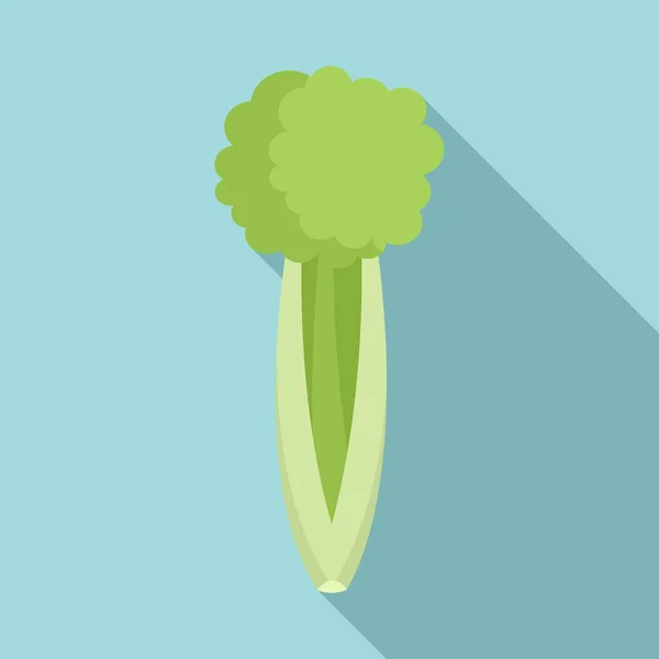 Celery vegetables icon, flat style — Stock Vector