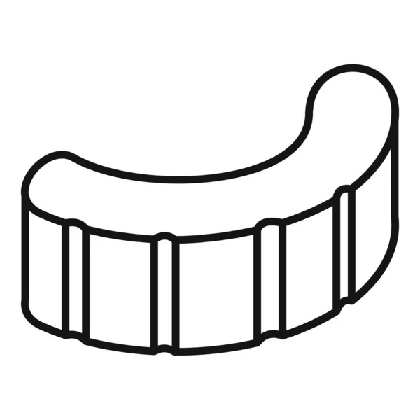 Sellerie Stück Symbol, Umriss Stil — Stockvektor