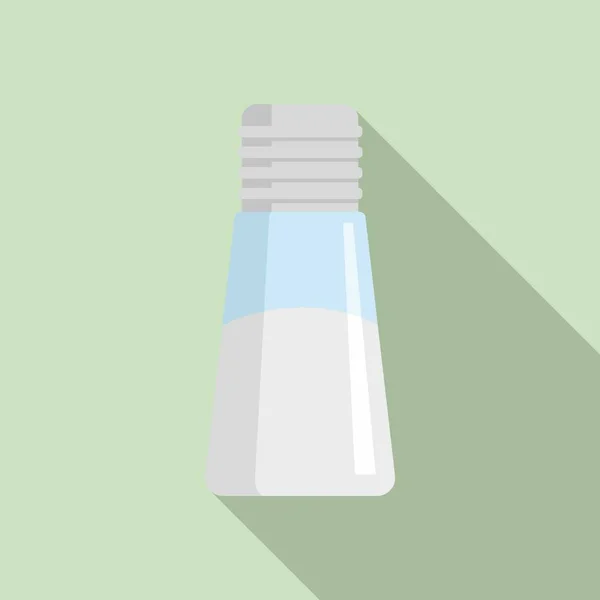 Salt pot icon, flat style — Stock Vector