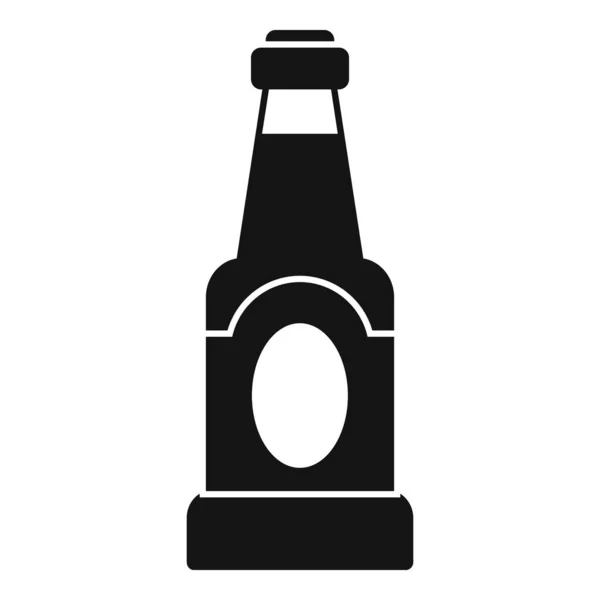 Icône de bouteille de condiment, style simple — Image vectorielle