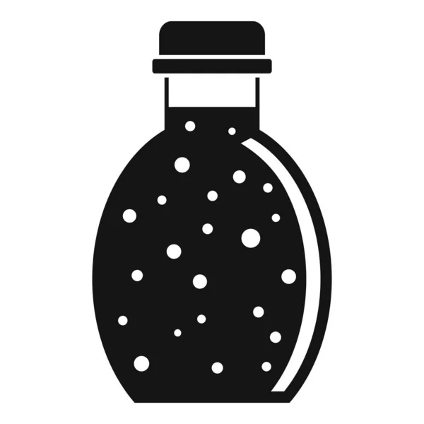 Eco planta icono del frasco condimento, estilo simple — Vector de stock