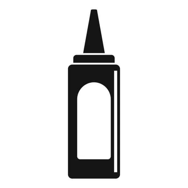 Chutné kečup láhev ikona, jednoduchý styl — Stockový vektor