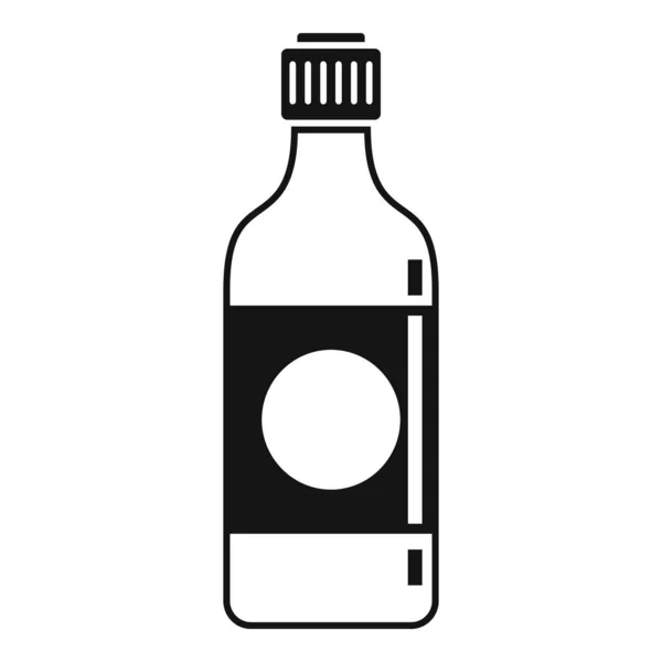 Icono de botella de salsa de soja, estilo simple — Vector de stock