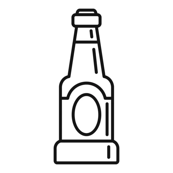 Ikona butelki Condiment, styl konturu — Wektor stockowy