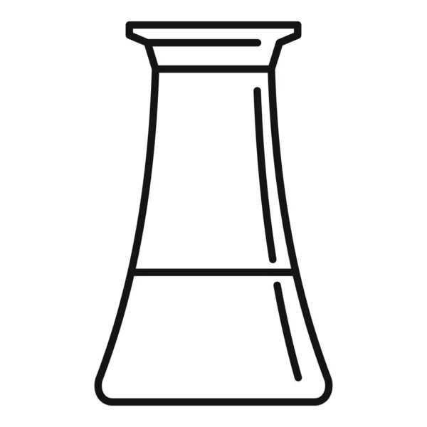 Vinegar pot icon, outline style — Stock Vector