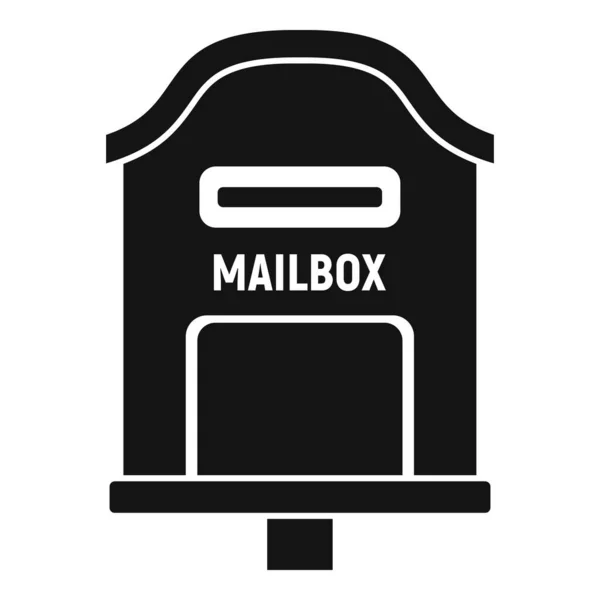Icône boîte aux lettres de livraison, style simple — Image vectorielle