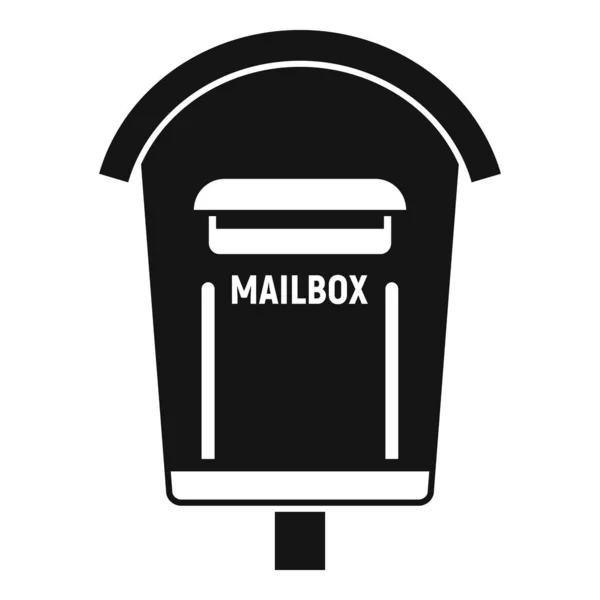 家のメールボックスのアイコン、シンプルなスタイル — ストックベクタ