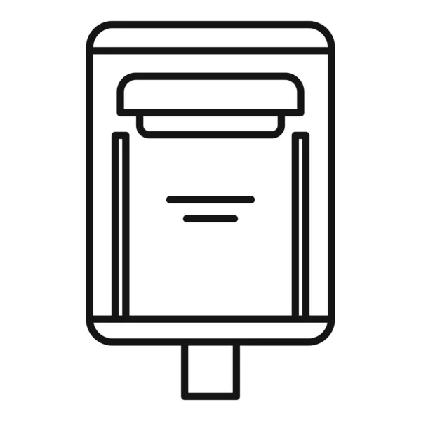Ícone de caixa de correio de correspondência, estilo esboço — Vetor de Stock