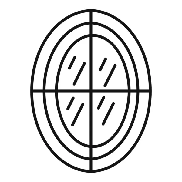 Zafír ikon, körvonalazott stílus — Stock Vector