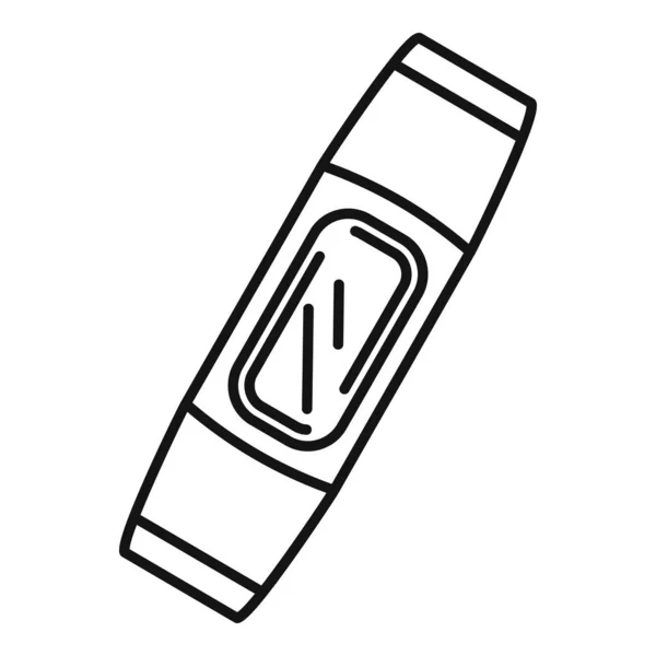 Ícone do dispositivo pulseira inteligente, estilo esboço — Vetor de Stock