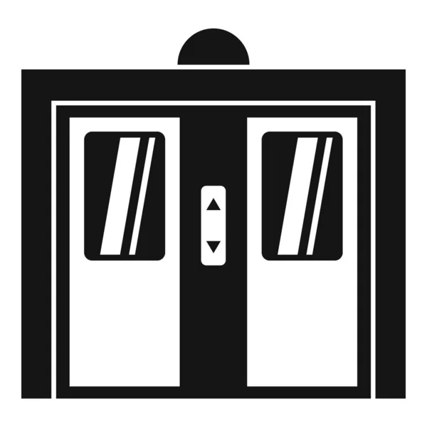 Значок ліфта Braille, простий стиль — стоковий вектор
