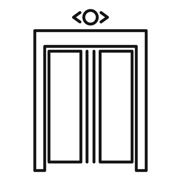 Vloerlift icoon, outline stijl — Stockvector