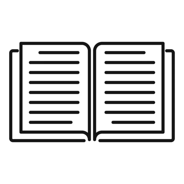 Ícone de livro de justiça aberta, estilo esboço —  Vetores de Stock