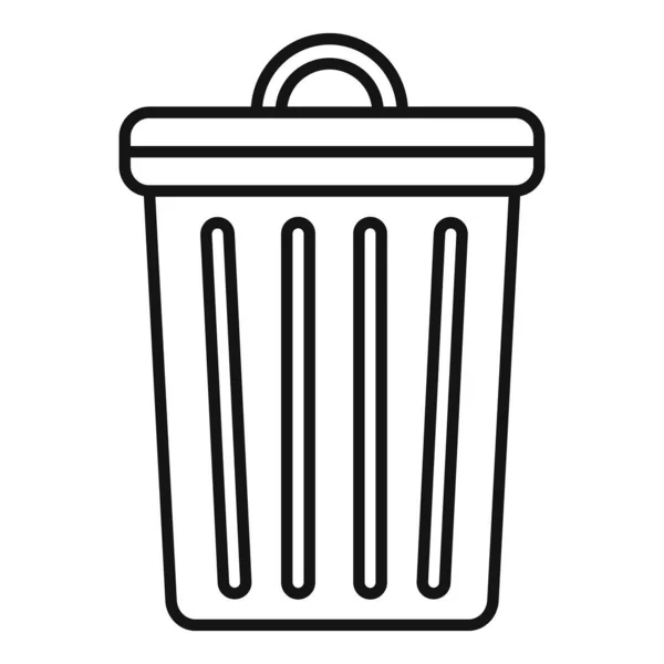 Çöp kutusu simgesi, özet biçimi — Stok Vektör