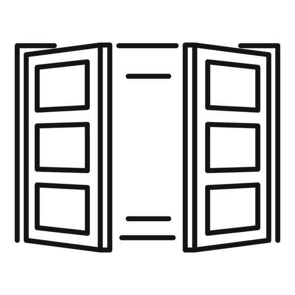 Піктограма входу, стиль контуру — стоковий вектор