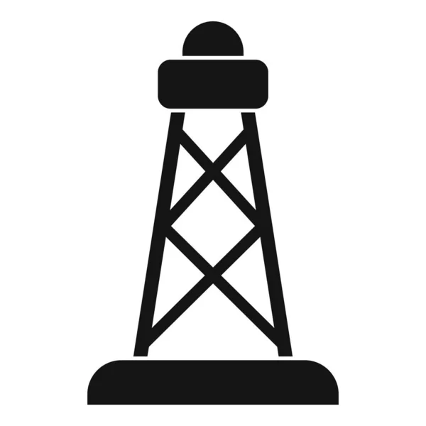 Icono de derrick de energía, estilo simple — Vector de stock