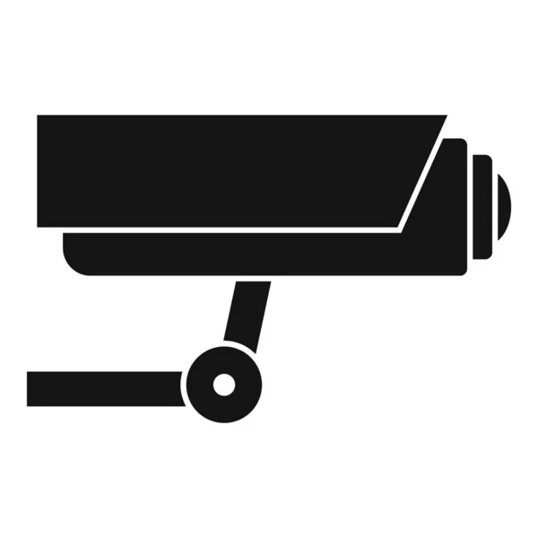 Ícone da câmera de segurança, estilo simples — Vetor de Stock
