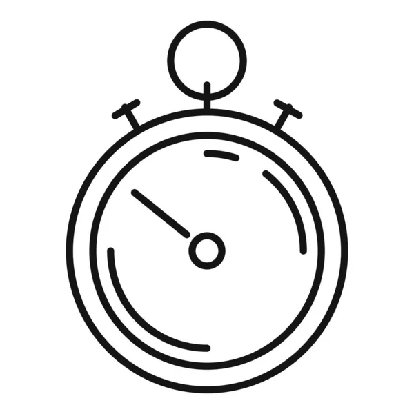 Icono de cronómetro deportivo, estilo de esquema — Vector de stock