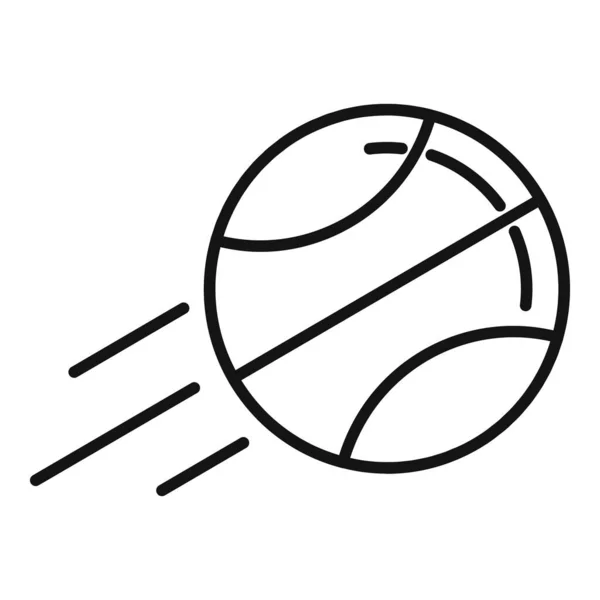Icono de pelota de baloncesto, estilo de esquema — Vector de stock